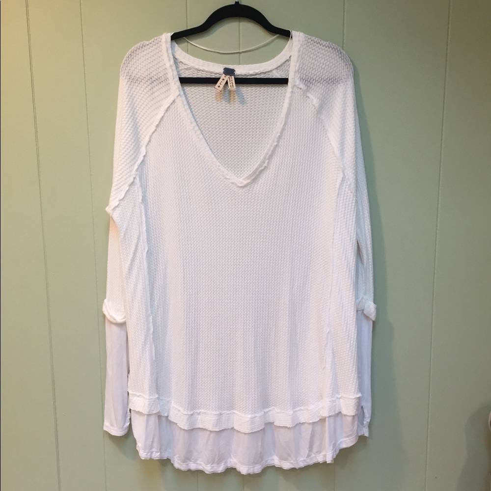 NWT Free People Latina Thermal Top